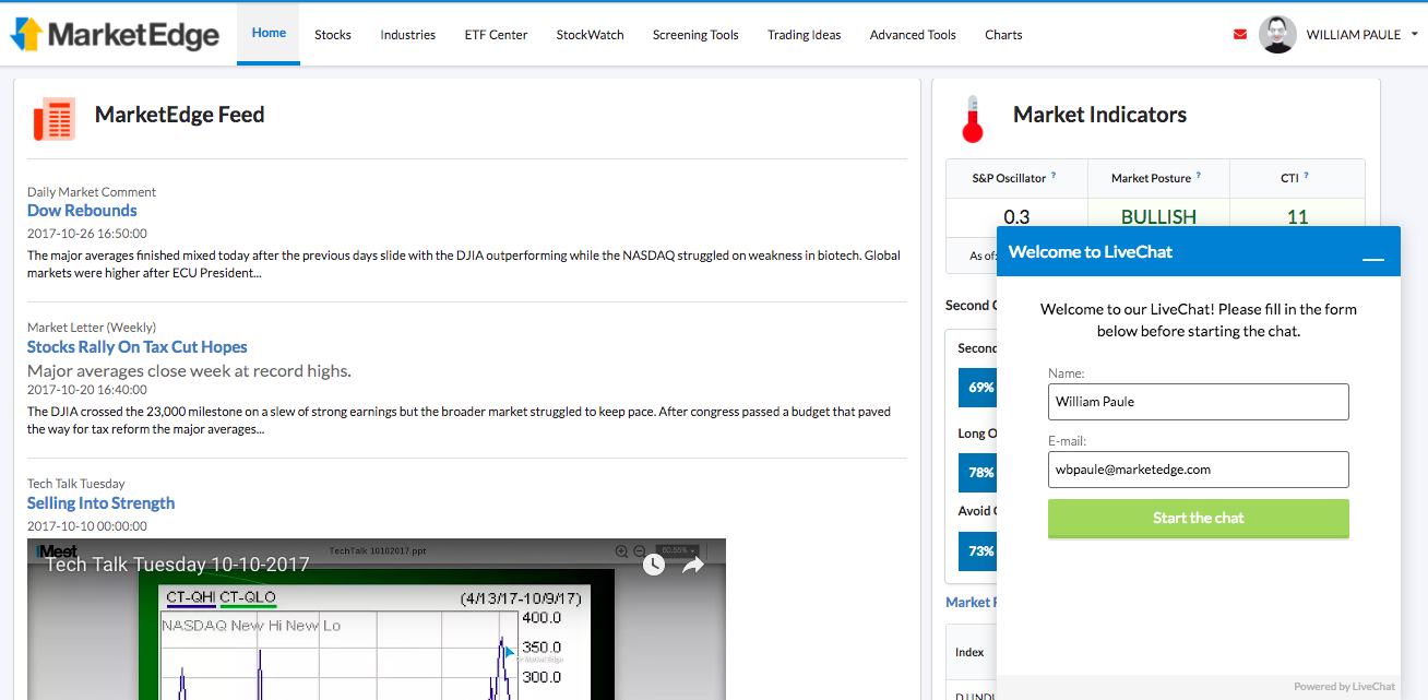 Live Chat Site Support
